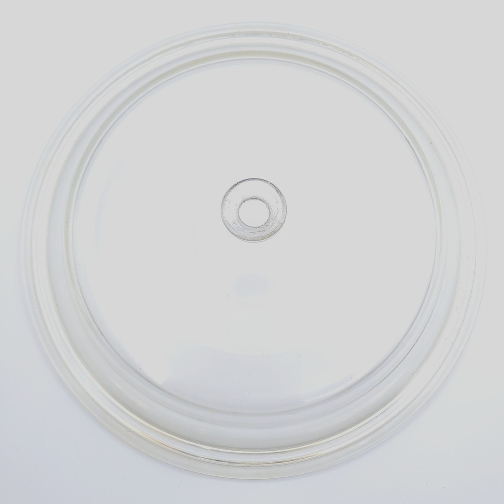 Large Glass Replacement Lid for Cast Iron Skillets & Pyrex 11.25" ID 12" OD `